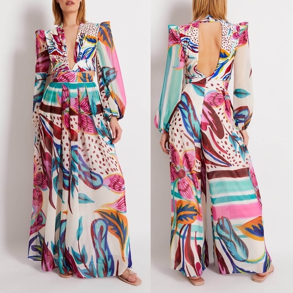 PatBo FLORA WIDE LEG PANT size small size 4 retail $475 - Picture 11 of 11